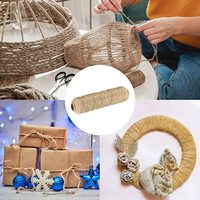Corde en jute naturelle DIY personnalisable, diamètre 6 mm, écologique, en nylon et plastique, multi-usages, pour décoration et emballage, corde tressée