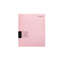 Lot de 6 classeurs à 2 pochettes format lettre en plastique, couleurs Morandi, avec attaches, en PP, pour l'école, le bureau et la maison