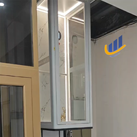 Meilleur prix de gros : Mini ascenseur compact à gaine de 4m ou 6m, 2 à 4 étages, pour usage domestique, avec plancher en PVC, pour usage personnel