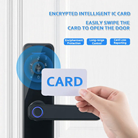 Elock Es242f Auto Cerradura Wifi Hoofddeurslot Palmader Touchscreen Toetsenbord Slimme Elektrische Beveiliging Aluminium Slimme Sloten