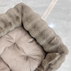 Cama Rectangular de Lujo para Perros y Gatos, Impermeable, Duradera, Súper Suave, Lavable, Relleno de Algodón para Todas las Estaciones, Venta al por Mayor para Proveedores de Mascotas - Product Image 2