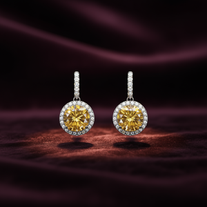 Boucles d'oreilles pendantes en citrine, argent 925, cristal naturel, sertissage clos, bijoux classiques pour femmes, à porter au quotidien - Product Image 2