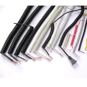 <span class=keywords><strong>Cable</strong></span> telescópico blindado en espiral para micrófono, megáfono, intercomunicador y auricular de teléfono, modelo CD Crystal Head Spring, modelo uno - Product Image 4