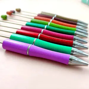 व्यक्तिगत Ballpoint DIY कलम गेंद बिंदु कलम जोड़ने प्लास्टिक Beadable कलम