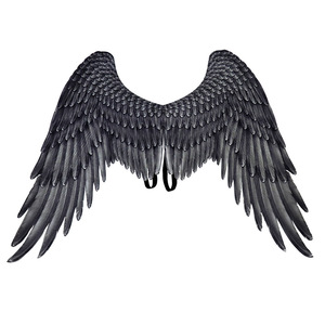 Adulte arc-en-ciel ailes Halloween fête <span class=keywords><strong>diable</strong></span> Cosplay noir et blanc ailes d'ange - Product Image 4