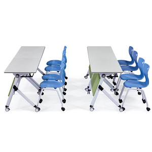 Mesa de entrenamiento plegable Starlight T002, escritorio de oficina móvil con ruedas para espacios comerciales e instituciones educativas - Product Image 2