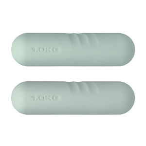 High Quality 1KG Khaki Silicone+Cast Iron Hex Dumbbells Comfortable Handle for Women's Yoga Pilates <b>Strength</b> <b>Training</b> Arms - Product Image 5