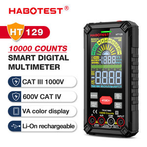 HABOTEST HT129 multimètre numérique testeur de courant de tension ca/cc détecteur automatique NCV résistance Ohm ampèremètre capacimètre - Product Image 6