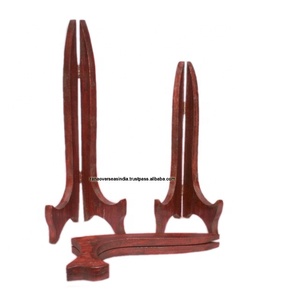 Decorative Wooden <b>Easels</b> Folding Plate <b>Stand</b> for Home Kitchen , Hotel , Cafe and Restaurant - Product Image 1