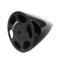 Premium 5,0 Zoll Kohlefaser-Propeller-Spinner 171mm RC-Flugzeug-Nasenkegel mit 10mm Loch für Große Doppel-Benzinmotoren