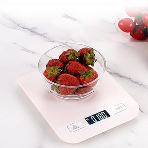 Báscula Digital Electrónica de Alimentos de Alta Precisión para el Hogar, Resistente al Agua, con Batería, de Acero Inoxidable, 5 kg, 10 kg, 1 g, para Cocina - Product Image 2