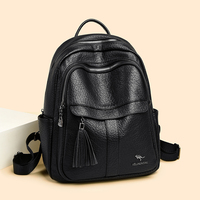 Sac à dos tendance, style simple, grande capacité, sac à main, cuir PU de haute qualité, sac à dos pour femmes