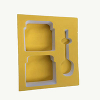Insert d'emballage en mousse de densité moyenne de haute qualité Insert emballé en mousse de polyuréthane haute densité personnalisé