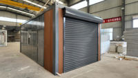 Garage mobile, maison conteneur, espace de stationnement extérieur, salle de lavage de voitures
