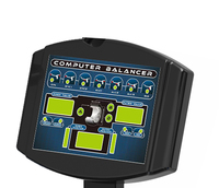 Équilibreuse de roues portable AUTEC avec écran numérique, télécommande sans fil, entraînement par courroie, système d'équilibrage rapide pour véhicules utilitaires légers