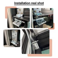 OUNA Mejor Precio, Juego Completo de Puerta de Garaje Automática Superior de Aluminio y Vidrio Templado Transparente, Mejor Valor, Puerta de Vista Completa