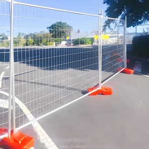 Galvanized Steel Temporary <b>Fence</b> Panel Portable Construction Site Security Barrier Easy Assembly - Product Image 4