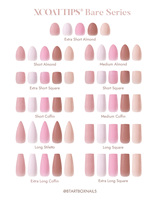 XCOATTIPS Capsules d'ongles carrées extra courtes 160 pièces en gros Nude Naturel à presser Faux ongles Couverture complète Capsules d'ongles en gel souple X