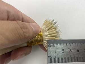 Extensiones de Cabello Humano Virgen con Micro Link Nano Bead, Alineación de Cutículas, Sin Caída, Sin Enredos, Todos los Colores Personalizables, Venta al Por Mayor - Product Image 2