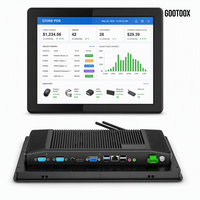 Panel PC Táctil Industrial Todo en Uno de 15 Pulgadas, Computadora con Pantalla Táctil con Puertos HDMI, VGA y COM, para Sistema MES de Fábrica Inteligente
