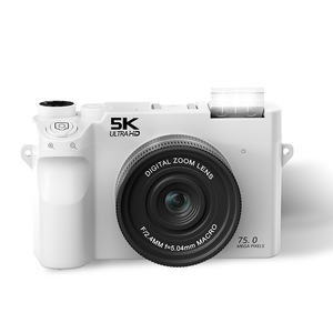 Cámara Digital HD 5K de 7500W con Zoom Digital 18X, WiFi, AF, Pantalla LCD de 3.0'', Luz LED CMOS, Cámara Portátil para Vlogging y Fotografía - Product Image 5