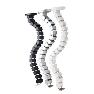 Square Serpentine Cable Conduit Flexible <b>Plastic</b> For Desk Floor Installation Modern Simple Design - Product Image 2