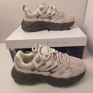 Chaussures de sport Old Dad pour hommes et femmes, modèle couple, à enfiler, bout carré, en cuir véritable, respirantes, antidérapantes, pour le fitness et les loisirs - Product Image 1