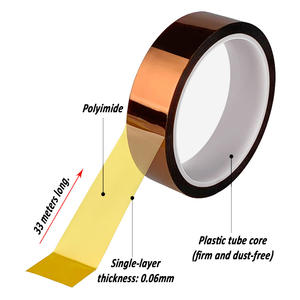 High Temperature Resistant Single Sided Thermal Sublimation BGA Electrical <strong>PI</strong> Film Silicone Adhesive Kaptons Polyimide <strong>Tape</strong> - Product Image 2