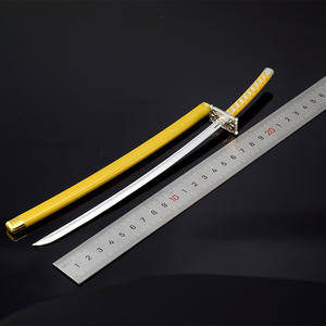Espada Samurai de 26 cm de <span class=keywords><strong>Coyote</strong></span> Starrk de Bleach Anime, Modelo Coleccionable de Alta Calidad, Artesanía de Metal Completo, Espada de Juguete Personalizada - Product Image 3