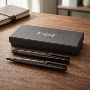 Set Regalo di Penne Nere Lucide di Lusso per Coppie - Penne per Scrittura e Stile - Product Image 3