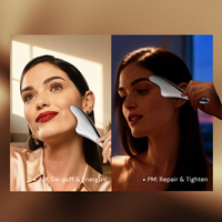 Herramienta Gua Sha Personalizada, Masajeador Facial Reafirmante con Microcorriente, Impermeable, Portátil, con Diseño Profesional Grabado con Láser