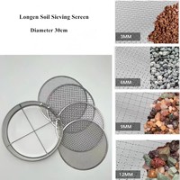 Tamis à terre en treillis métallique ondulé en acier inoxydable, 3 ou 4 pièces interchangeables, avec soudure et pliage, pour terre, compost, bonsaï, litière pour chat, facile à nettoyer