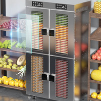 Energiebesparende grote commerciële voedseldroger met slim paneel, gedroogde vruchtenmachine voor groenten, fruit, vlees, zeevruchten, elektrische voeding