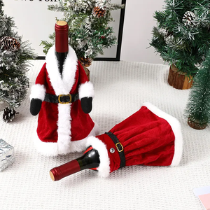 Nuovo stile <span class=keywords><strong>buon</strong></span> <span class=keywords><strong>natale</strong></span> ornamenti regalo di <span class=keywords><strong>Natale</strong></span> a traliccio bottiglia di vino Cover giocattolo decorazioni per la casa decorazioni per la decorazione di <span class=keywords><strong>natale</strong></span> forniture - Product Image 2