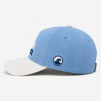 Gorra de Béisbol Personalizada con Bordado de Montaña, de Sarga de Algodón, con Colores en Contraste, Correa Ajustable y Visera Curva para Exteriores