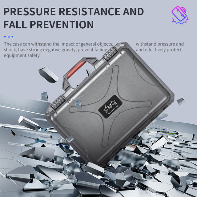 STARTRC Hard Case Waterproof Shockproof Drone Storage Box with Precision-Cut Foam Insert for DJI Mini 3 4 Pro Accessories