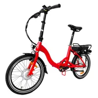 الأحمر e دراجة دراجة كهربائية 250w محرك بافانغ 36V بطارية ليثيوم 7 سرعة شاشة الكريستال السائل ebike منس دراجة كهربائية قابلة للطي 20 بوصة
