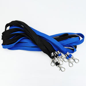 <span class=keywords><strong>Cordon</strong></span> tubulaire en polyester noir et bleu pour <span class=keywords><strong>porte</strong></span>-<span class=keywords><strong>badge</strong></span>, <span class=keywords><strong>pas</strong></span> <span class=keywords><strong>cher</strong></span>, vierge, <span class=keywords><strong>avec</strong></span> mousqueton, pour sublimation - Product Image 2