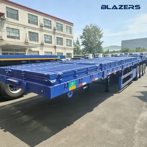 Semirremolque <span class=keywords><strong>de</strong></span> plataforma abatible BLAZES <span class=keywords><strong>de</strong></span> 5 ejes y 100 toneladas para transporte <span class=keywords><strong>de</strong></span> chatarra <span class=keywords><strong>de</strong></span> acero y materiales <span class=keywords><strong>de</strong></span> construcción en el área minera <span class=keywords><strong>de</strong></span> Venezuela, con ciclo corto - Product Image 6
