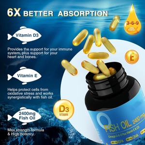 Capsules d'huile de poisson halal Oméga 3 6 9 2400 mg de haute mer pour les soins de la peau, en vrac, avec Epa Dha Oméga 3 de haute mer, huile de poisson Oméga 3, huile de poisson Oméga-3 - Product Image 5
