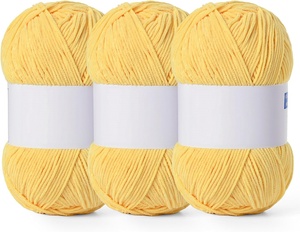 Fil chenille coloré et moelleux, 60 mètres, fil fantaisie doux 100% polyester pour le tricot à la main - Product Image 1