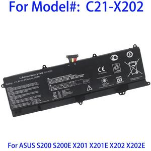 <span class=keywords><strong>C21</strong></span>-<span class=keywords><strong>X202</strong></span>แบตเตอรี่แล็ปท็อปคุณภาพสูงสำหรับแล็ปท็อป Asus S200 S200E <span class=keywords><strong>X202</strong></span> X202E 38WH 7.4V - Product Image 2