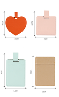Miroir de poche rotatif en forme de cœur avec logo personnalisé, couverture en cuir PU, miroir miniature en acier inoxydable, étiquette privée