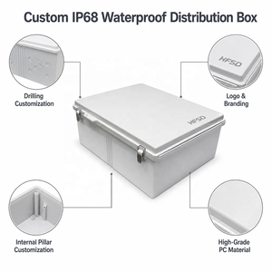 <b>Waterproof</b> ABS <b>Junction</b> <b>Box</b> IP68 Transparent Cover Circuit Board Installation Electronic Battery Enclosure Protection <b>Waterproof</b> - Product Image 4