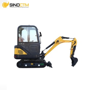 Mini-excavatrice compacte C-T18-9B de 1800 kg sur chenilles en caoutchouc, dotée d'un moteur et d'un PLC, idéale pour l'aménagement paysager de jardin et les travaux intérieurs. - Product Image 3