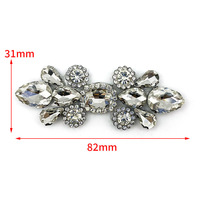 Meilleures ventes : Applique thermocollante en strass et cristaux, motif fleur en verre avec griffes, pour vêtements DIY et robes de mariée