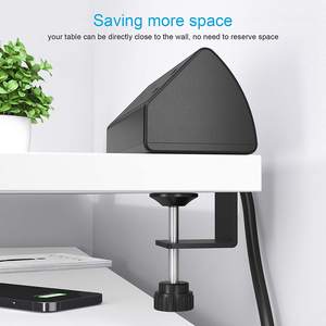 Black 2AC US Outlet 2USB Puerto de carga Abrazadera extraíble en el enchufe de montaje de borde de escritorio Enchufe de carga Usb de montaje en superficie superior de mesa - Product Image 5