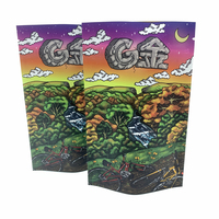 Sac en Mylar imprimé personnalisé Cr Soft Touch Smoke Food 600mg Blue Direct Seal Design Oem Sweet Food Proof Space 5.9 "X 10"