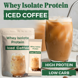 Café Helado Instantáneo con Proteína de Suero, Café Frío 100% Natural, Proteína de Suero Aislada en Polvo, Sabor a Café Helado, Desarrolla Músculo Magro - Product Image 2