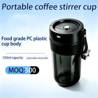 Vente en gros de tasses à café électriques rechargeables de 350 ml, tasses à latte américaines, tasses à café portables pour les voyages en plein air